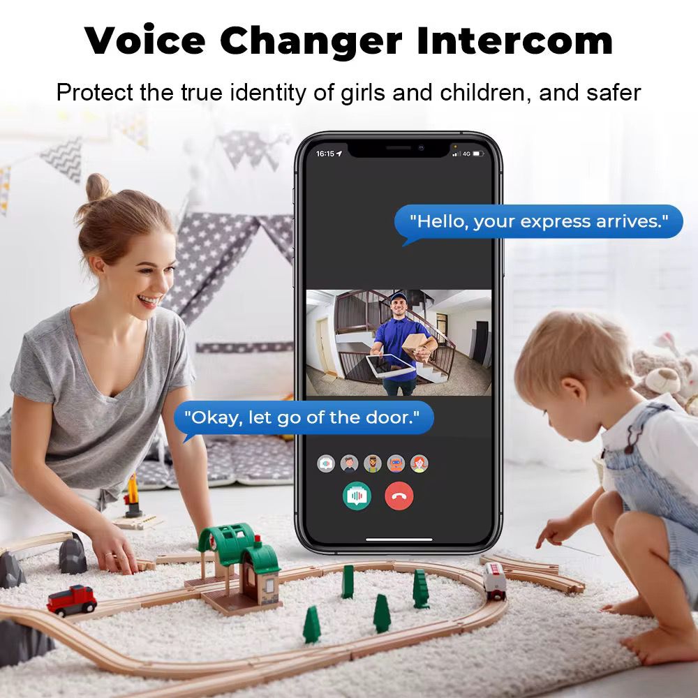 Sonerie Video Smart, Camera Supraveghere  WiFi, Night Vision, Audio Bidirectional, Control Aplicatie Android/iOS