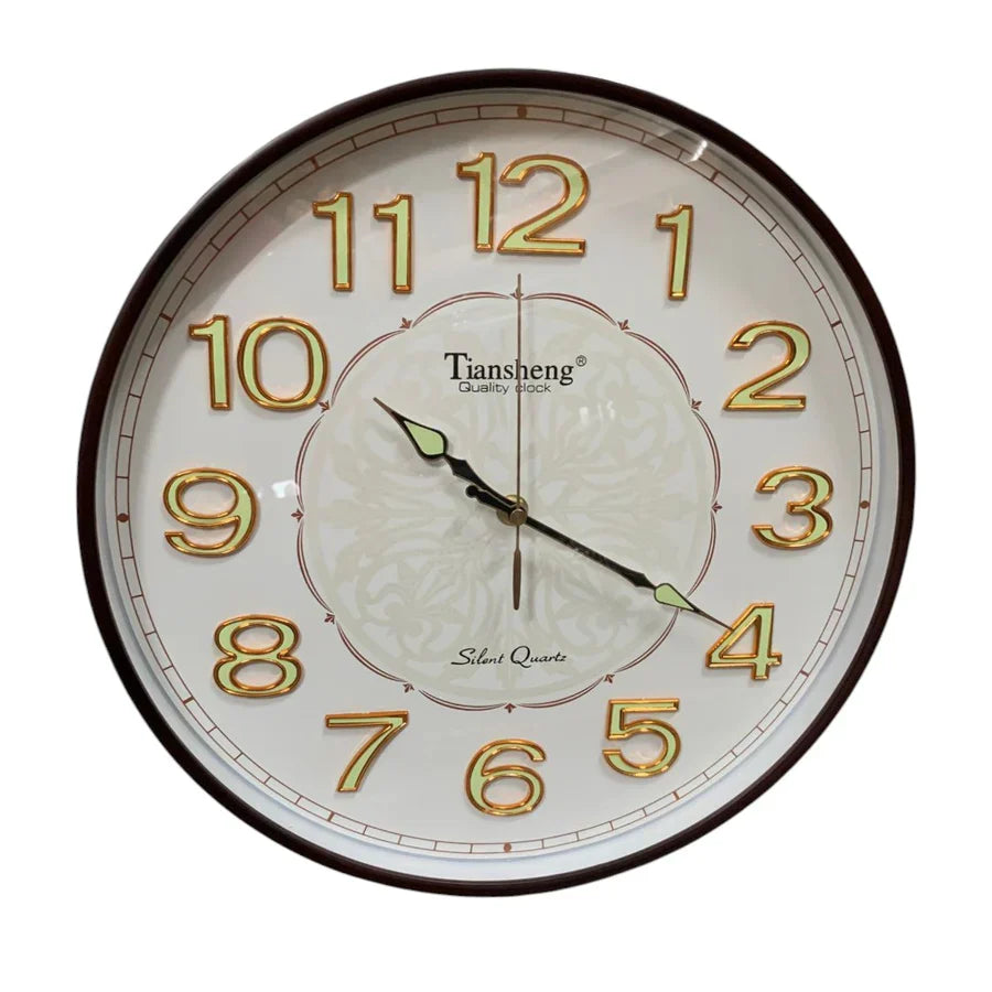 Ceas de perete cu cifre fosforescente, 34 cm, Design modern si decorativ