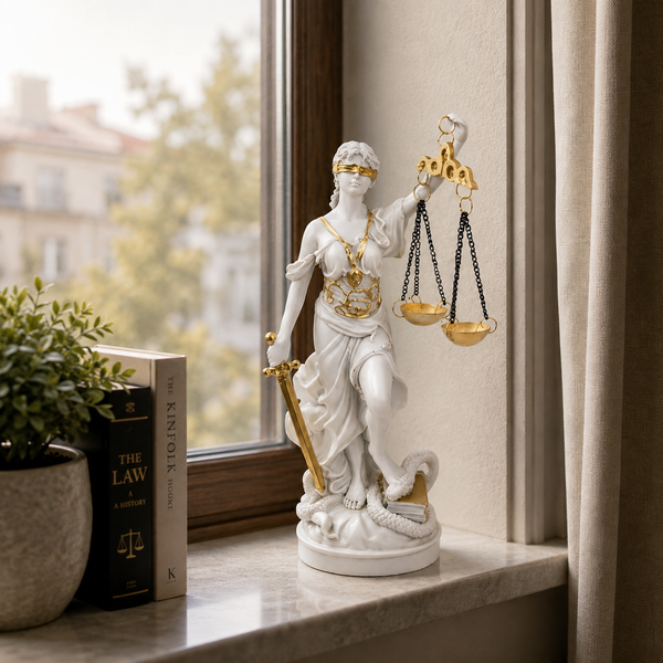 Statueta Decorativa Zeita Justitiei Themis 20cm Simbol Dreptate Echilibru - in context de utilizare