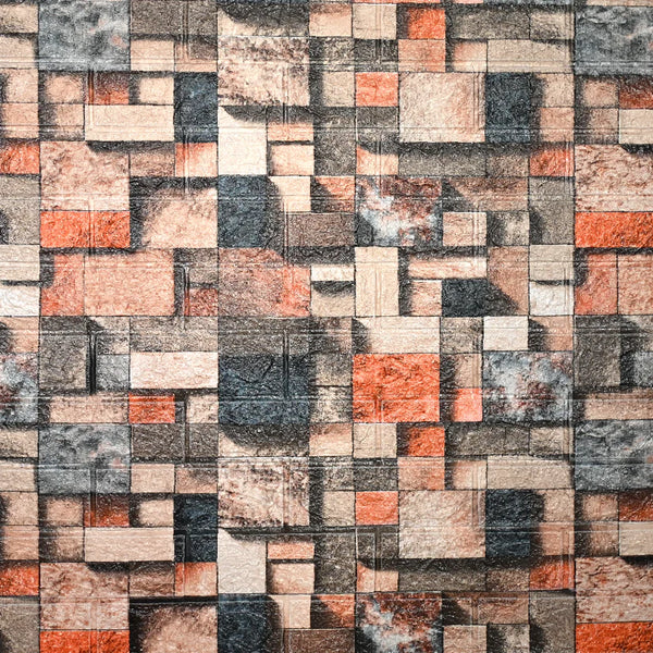 Tapet Autoadeziv 3D Mozaic Multicolor 70x77 cm Design Modern Usor de Montat - in context de utilizare