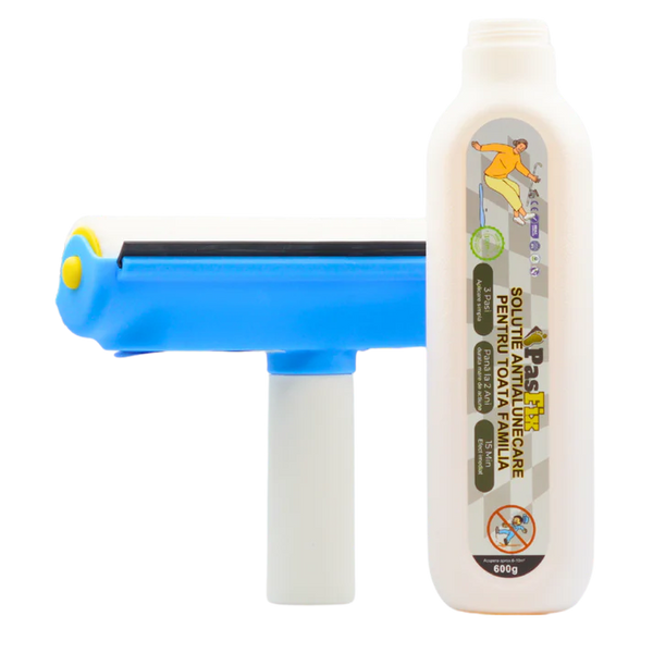 Solutie Antialunecare PasFix 600ml Protectie Gresie Piatra Marmura cu Rola Aplicatoare - in context de utilizare