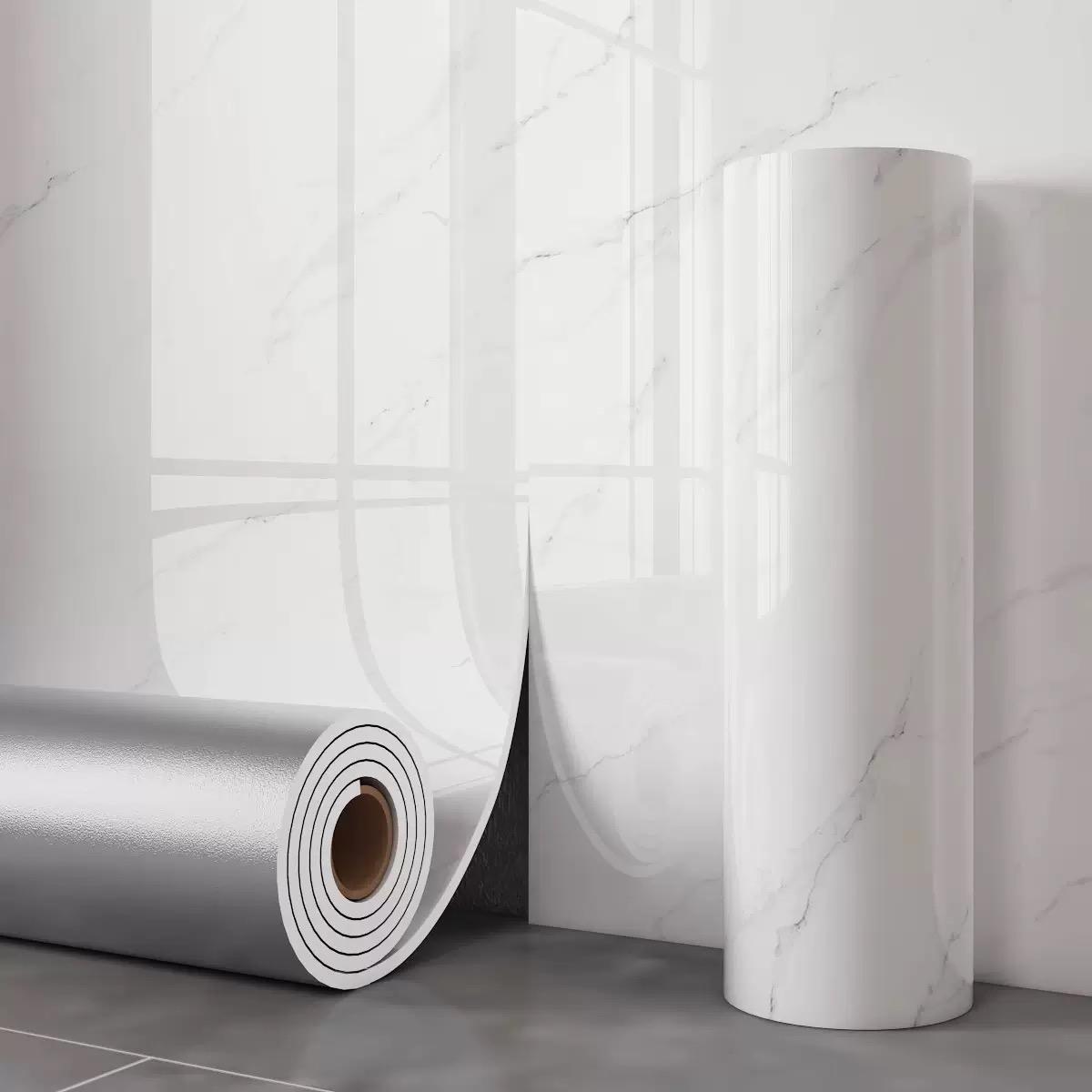 Rola Tapet 3D Autoadeziv, model imitatie marmura 3D, 40x300 cm, rezistent la apa
