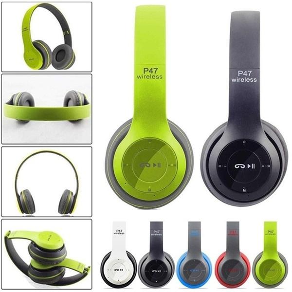 Casti Bluetooth Wireless Over Ear Pliabile Sport Cu Microfon Incorporat P47, negru