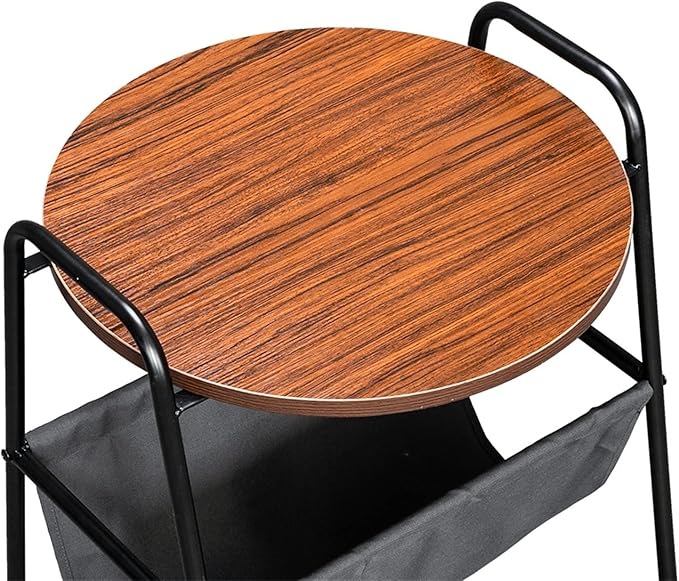 Masuta de Cafea Trapezoidala cu Doua Niveluri Fier Forjat Design Modern pentru Living Room - detaliu produs