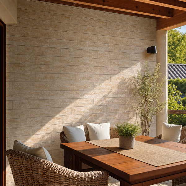 Tapet 3D Autocolant Bronz 70cm x 77cm x 6mm Decorativ Perete - in context de utilizare