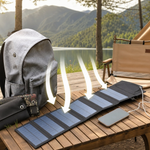 Panou solar pliabil portabil, 6 celule monocristaline, 20W, pentru camping si activitati in aer liber