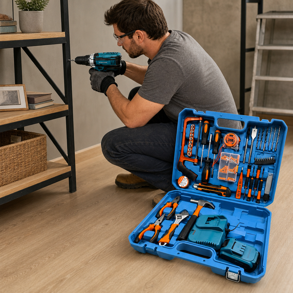 Trusa Unelte Completa cu Bormasina Electrica 13mm 500W Accesorii Bricolaj - detaliu produs