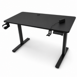 Birou Electric Reglabil pe Inaltime 140x60cm Blat Negru  Panou Control Digital