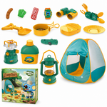 Set Cort Camping pentru Copii 19 Piese Cort Iglu cu Accesorii Complete