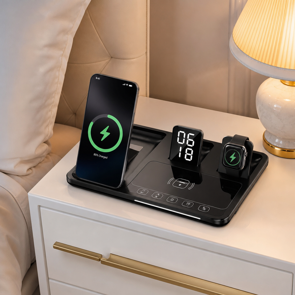 Statie de incarcare wireless, 30W, cu control tactil si incarcare rapida