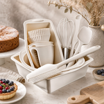 Set de Copt din Silicon Alimentar Non-Stick, 22 Piese, Tăvi și Ustensile, Tel din Inox, Rezistent -40°C până la 230°C