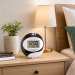 Ceas Digital 2 în 1, de Masă și de Perete, cu Temperatură, Dată și Ziua Săptămânii – 20 cm