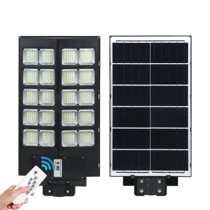 Lampa solara stradala 600W/800W/1000W, Telecomanda, suport metalic