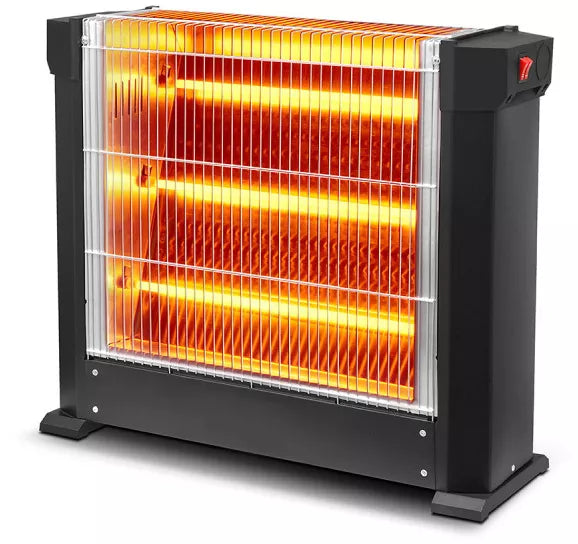 Radiator electric quartz 2000 W, 3 tuburi, 5 trepte putere