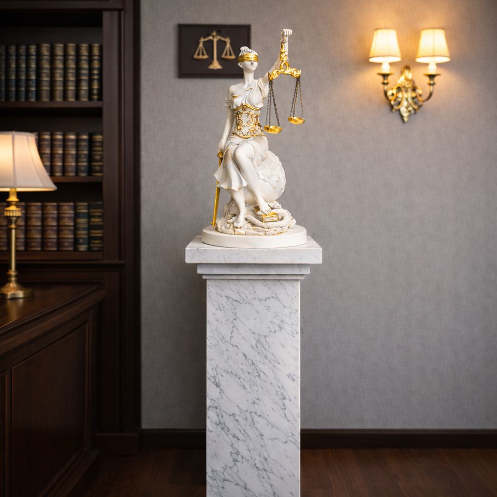 Statueta decorativa Lady Justice 34 cm – simbol al echilibrului si elegantei