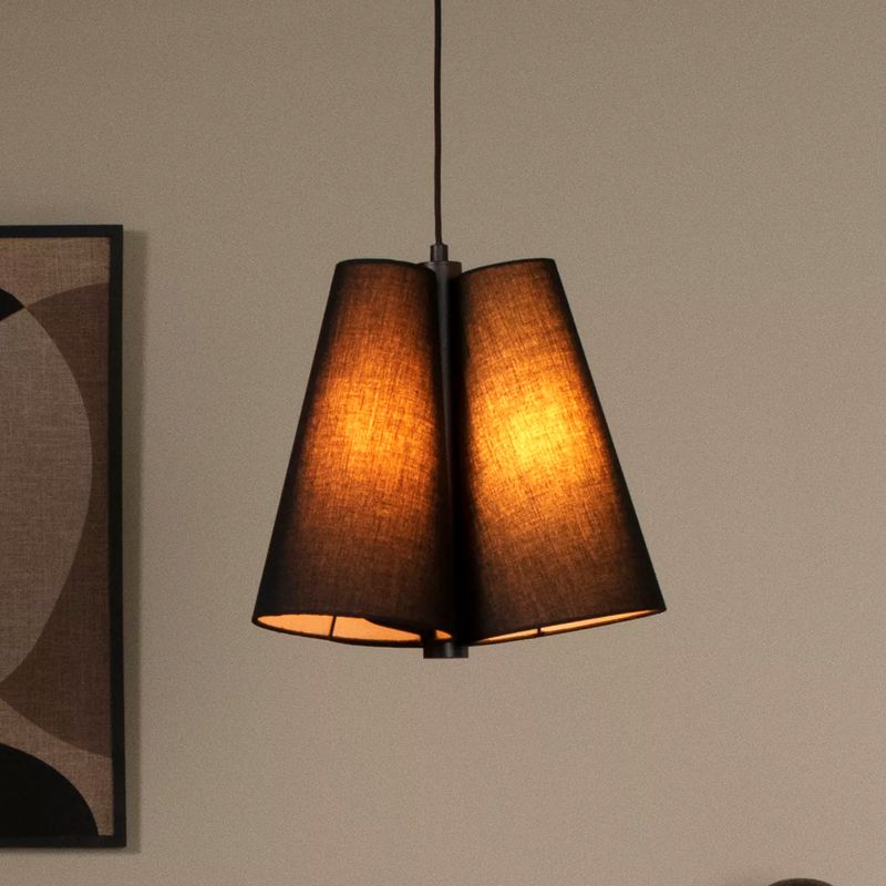 Lustra Moderna Pendul Negru E27 Diametru 34cm Design Contemporan - detaliu produs