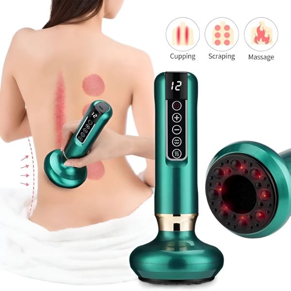 Aparat de Masaj Anticelulitic cu Vid si Caldura Reincarcabil Wireless 45°C - detaliu produs
