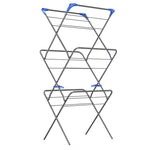 Uscator de rufe pliabil cu 3 niveluri, suport metalic pentru haine, 135 x 60 x 45 cm