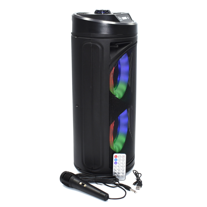RESIGILAT - Boxa portabila Wireless ZQS 6212 30W LED, telecomanda, microfon