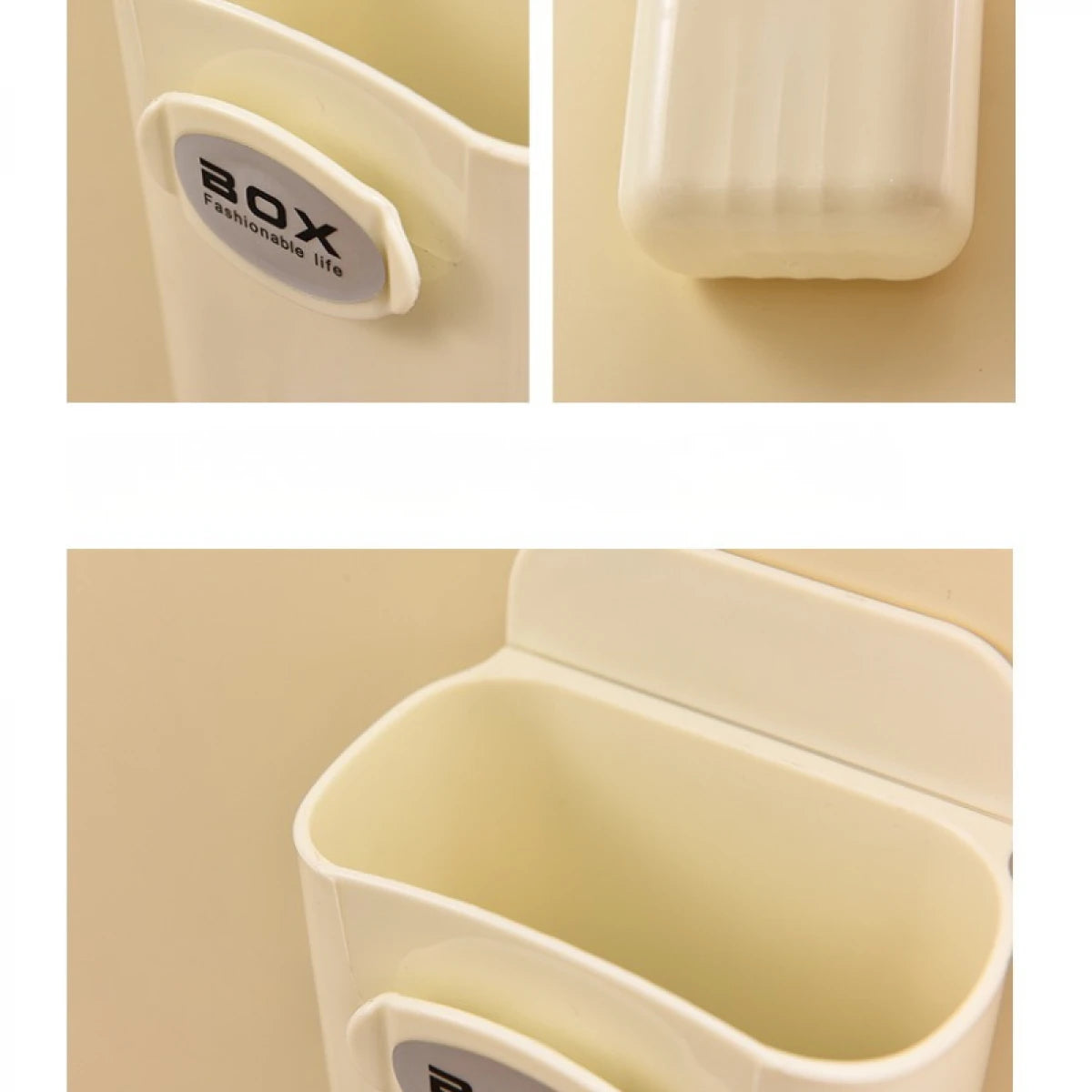 Set 3 Suporturi Autoadezive pentru Depozitare Accesorii Mici 11.5x9x8 cm - detaliu produs
