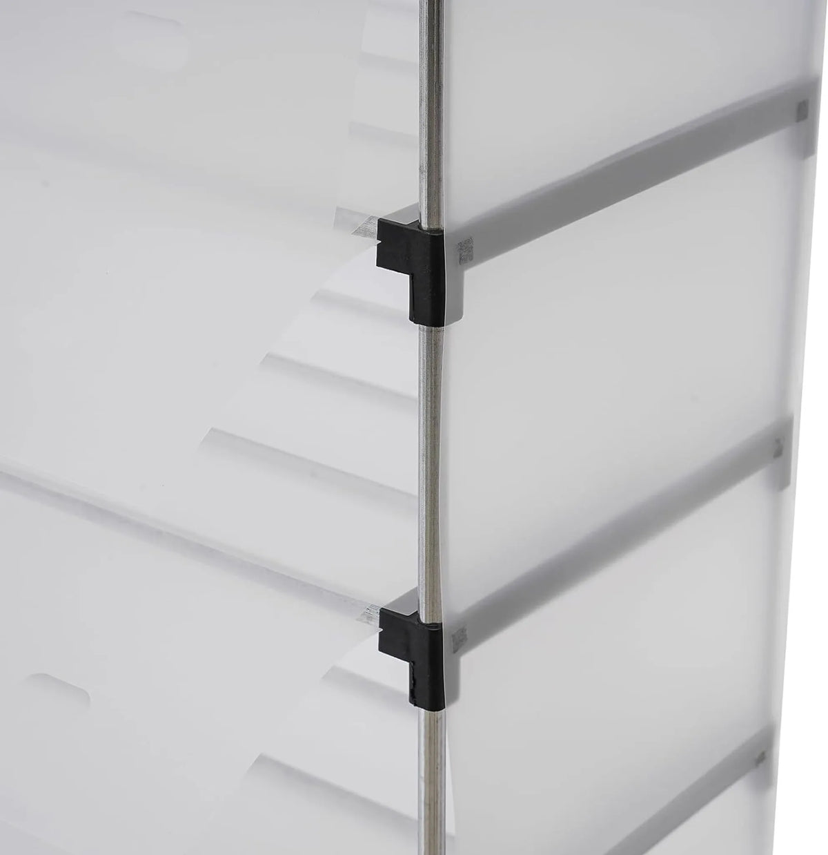 Raft pliabil pentru pantofi cu 5 Niveluri, design modern, stabil și multifuncțional – Alb, 60x28x110 cm