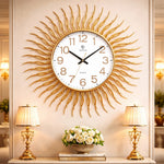 Ceas de perete model soare 69 cm decorativ fosforescent modern elegant silentios