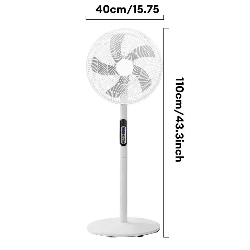 Ventilator digital cu telecomanda si timer 1120 mm, oscilatie 90°, afisaj LED, 16 inch