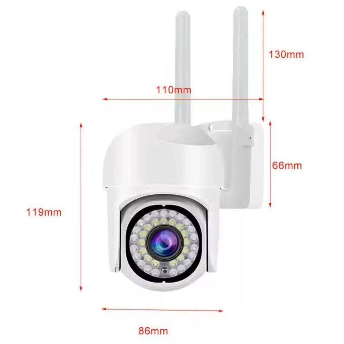 Camera de supraveghere WiFi pentru exterior, HD panoramica, vedere nocturna, audio bidirectional, rezistenta la apa, 2MP sau 3MP
