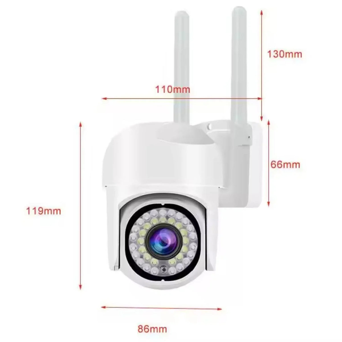 Camera de supraveghere WiFi pentru exterior cu Card 32GB Inclus, HD panoramica, vedere nocturna, audio bidirectional, rezistenta la apa, 2MP sau 3MP