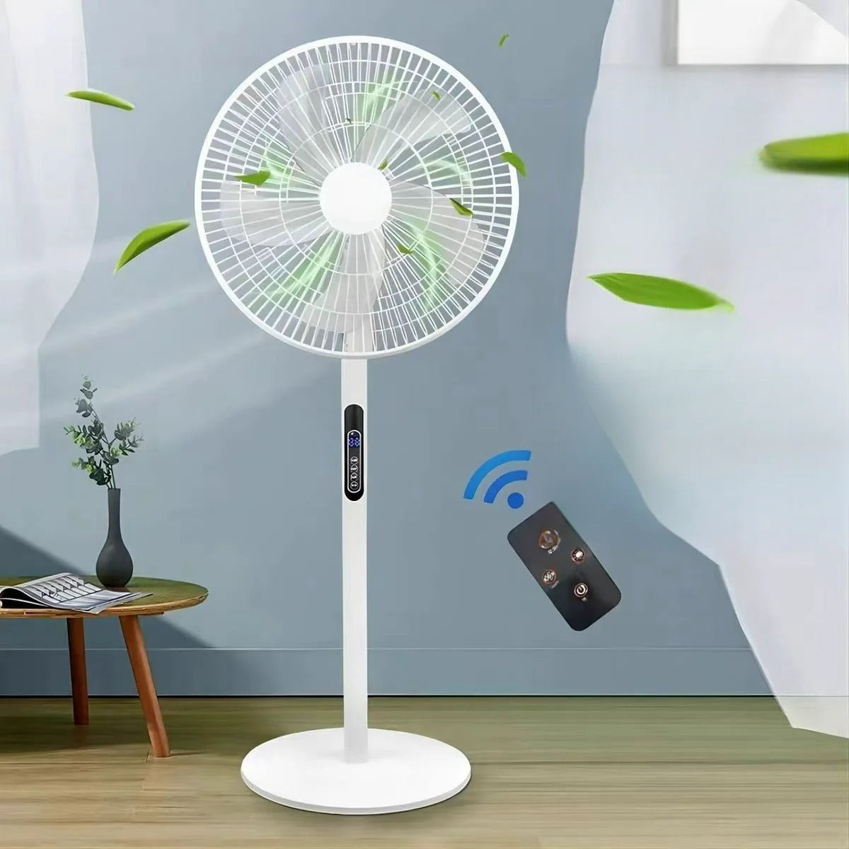 Ventilator digital cu telecomanda si timmer 1120 mm, oscilatie 90°, afisaj LED, 16 inch