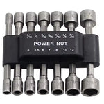 Set Profesional 14 Biti Tubulari Hexagonali pentru Surubelnite Electrice si Pneumatice