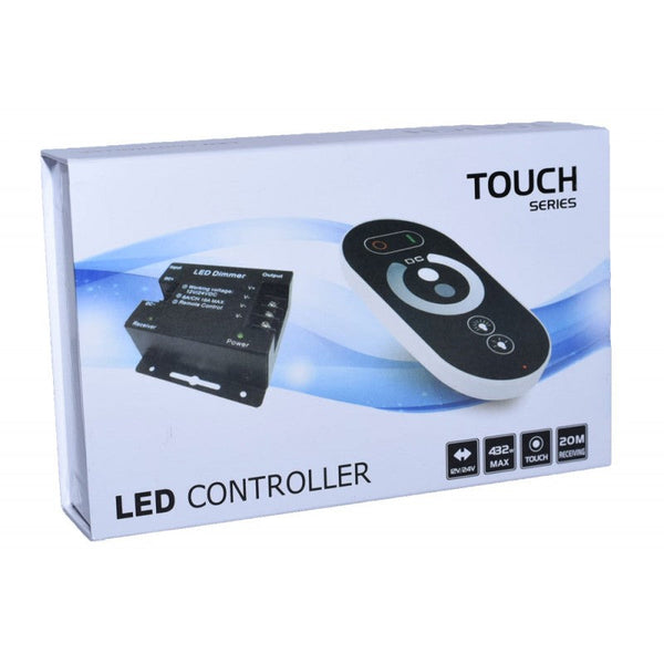 Controller led RGB pentru banda LED, cu touch, 12V/24V, cu telecomanda ...