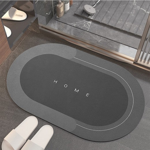Covoras silicon super absorbant pentru baie, cu uscare rapida