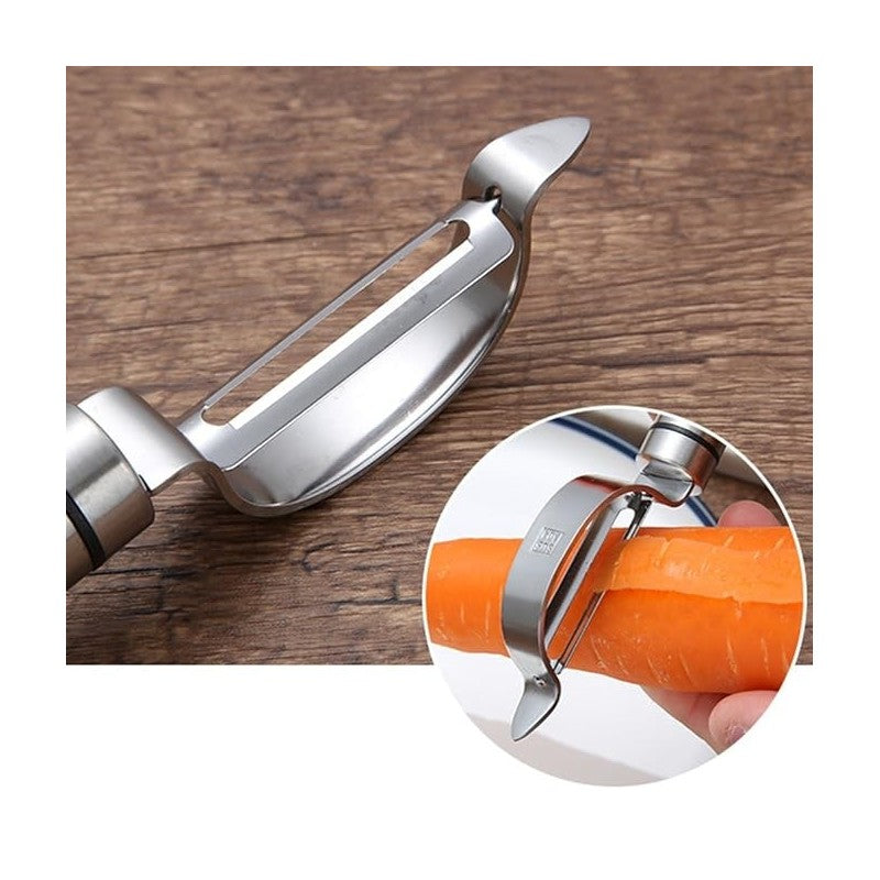 Taietor inox pentru legume si fructe otel inoxidabil, design ergonomic
