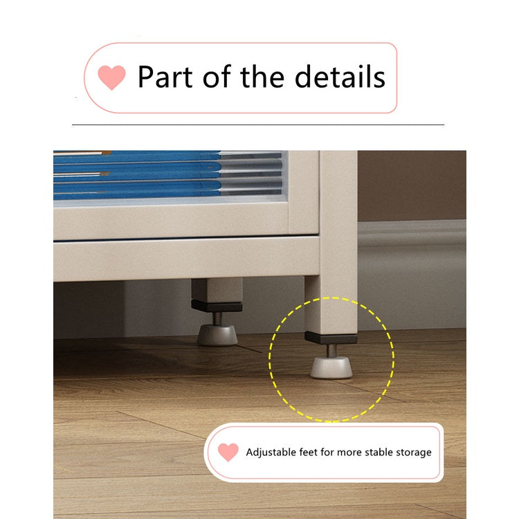 RESIGILAT - Dulap elegant pentru bucatarie, 4 rafturi, otel inoxidabil, usa cu geam cu deschidere verticala 80x32x144cm