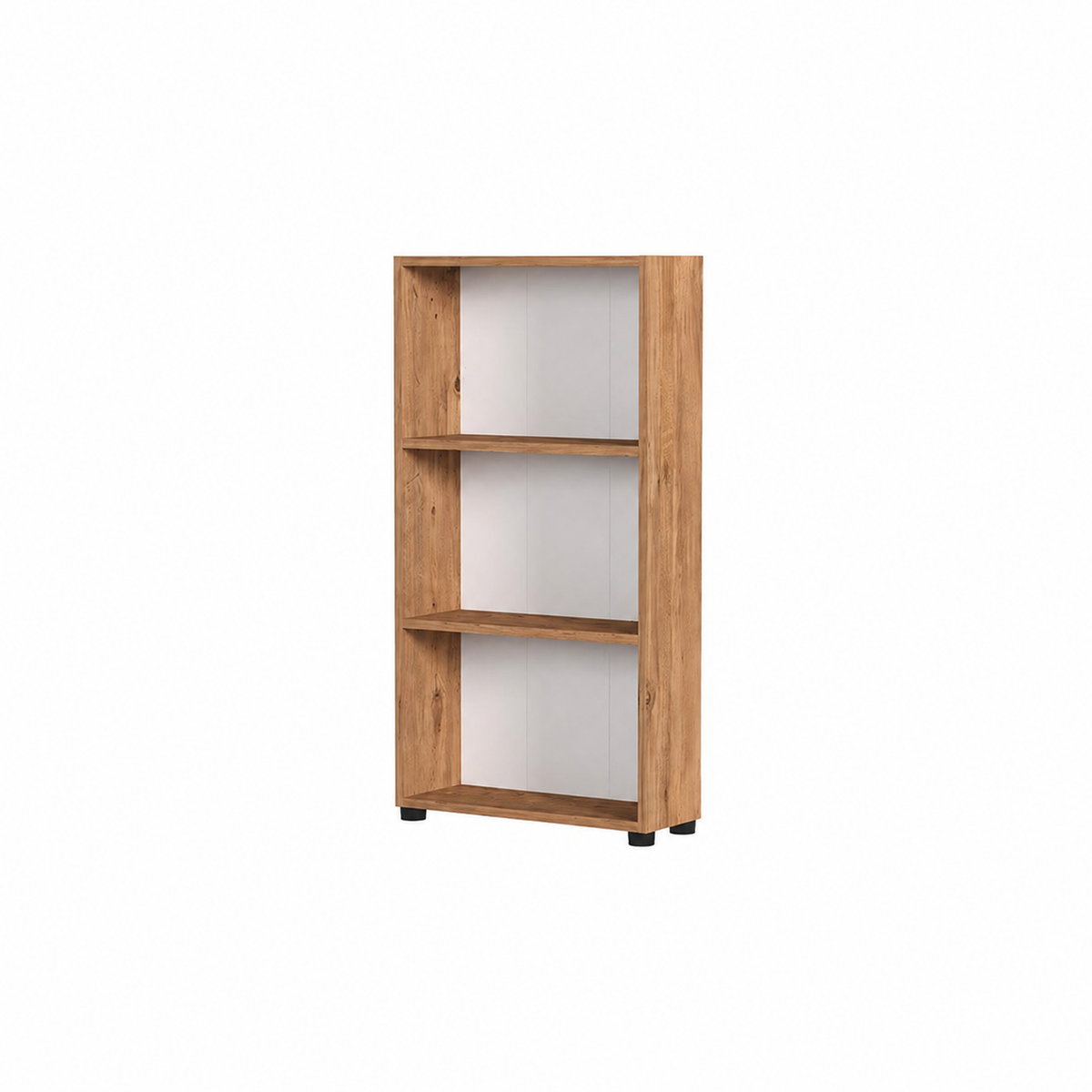 Biblioteca din PAL 55,3x20x106,2 cm, cu 3 rafturi, pentru carti si decoratiuni