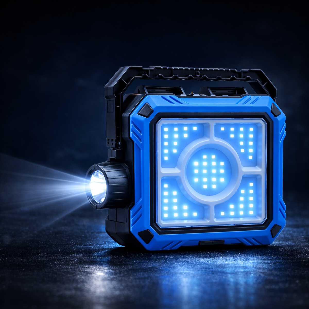 Lanterna LED cu incarcare solara si trusa de scule integrata