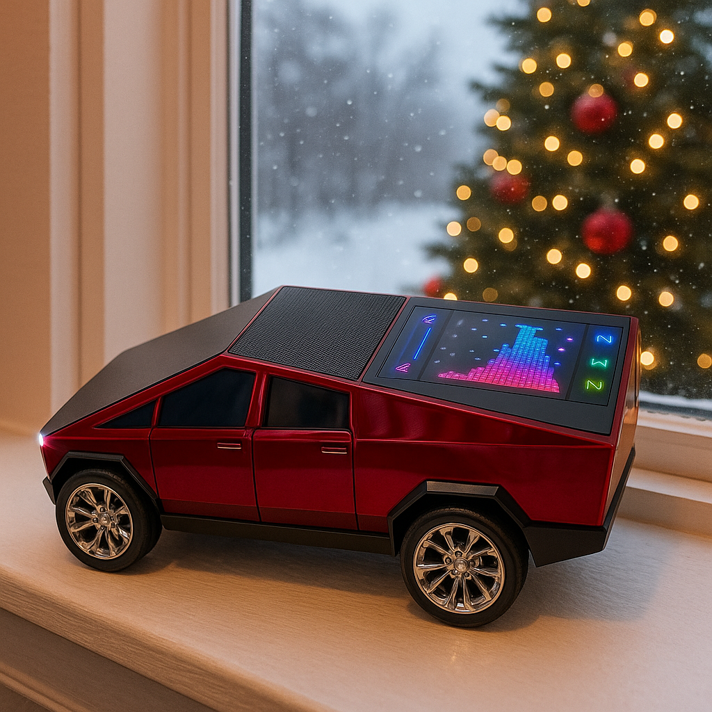 Boxa Portabila Cyber Truck Speaker Wireless TWS cu Sunet 3D si Design Futurist