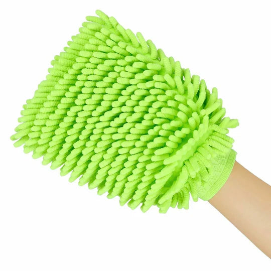 Manusa Spalare Auto Chenille Izolata Interior Microfibra Verde - detaliu produs