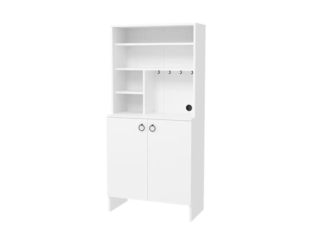 Dulap Bucatarie cu 2 Usi MDF Alb Organizare Modulara Depozitare - imagine principala
