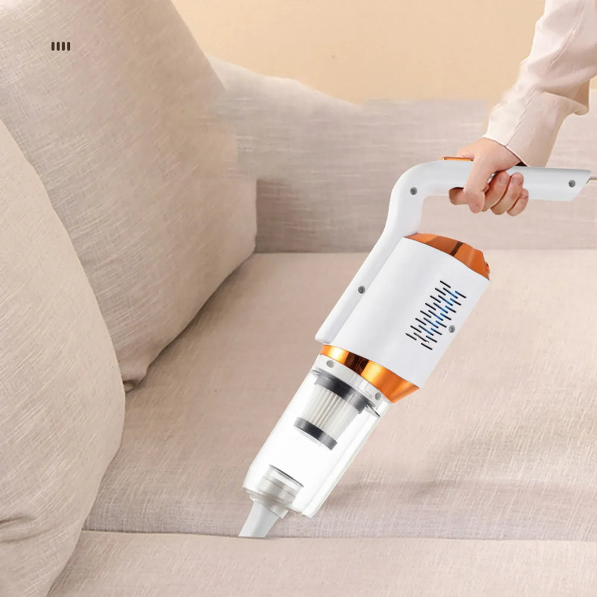 RESIGILAT - Aspirator de mana vertical, cu acumulator 2000 mAh, fara fir, 120W