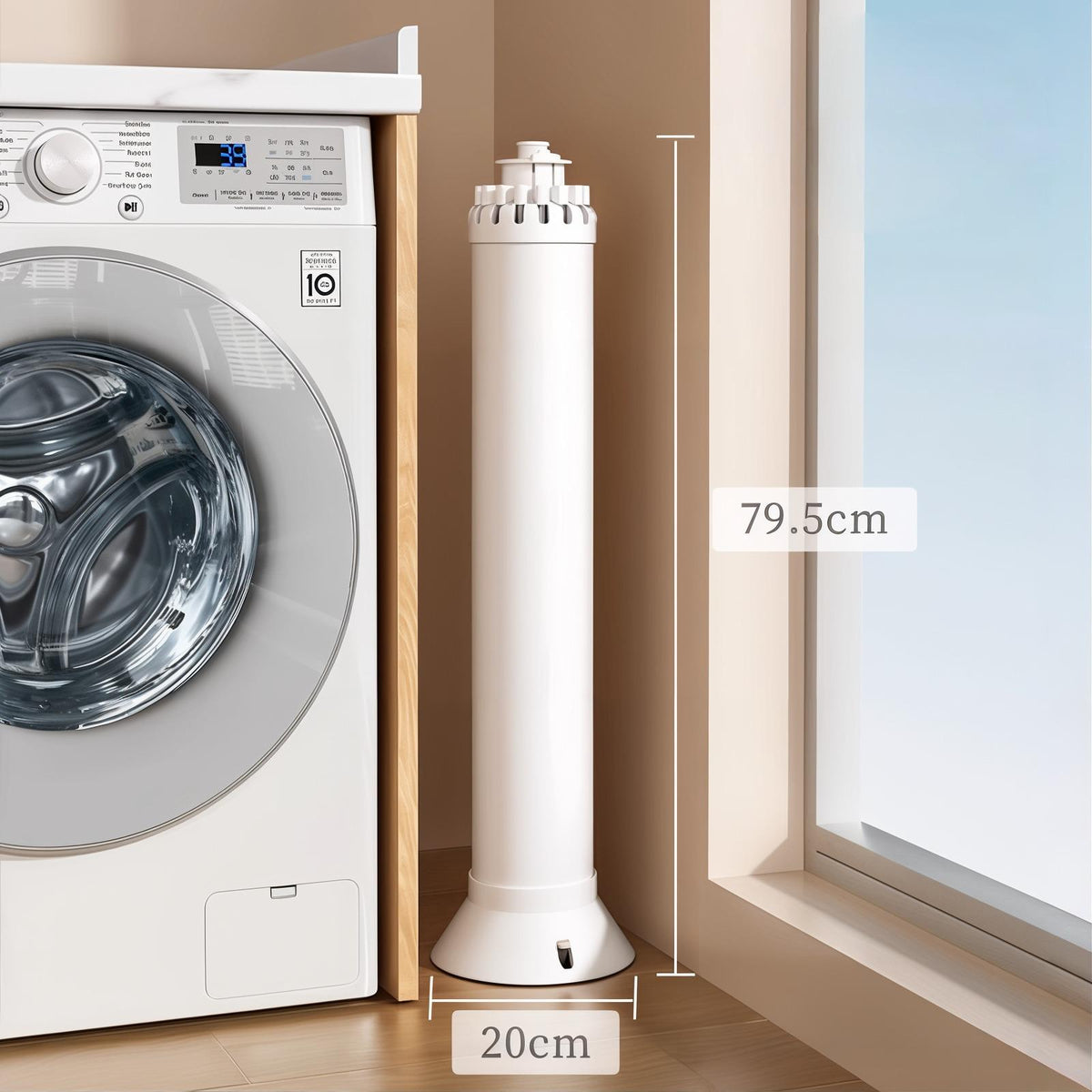 RESIGILAT - Uscator de rufe tip trepied, pliabil si compact, cu 16 brate rotative, pentru interior si exterior, 125cm