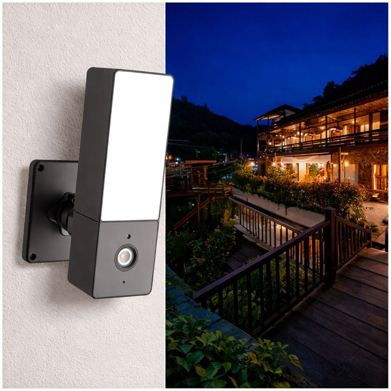 Camera supraveghere 4K exterior cu senzor miscare reflector si aplicatie mobila