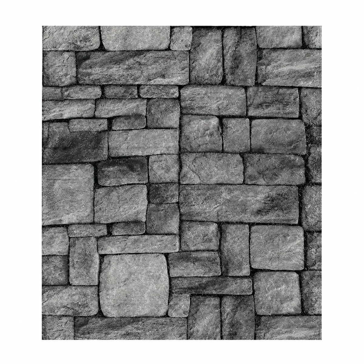 Tapet Caramida Piatra Gri 3D Autoadeziv Set 10 Placi 70x77cm Decorativ - detaliu produs