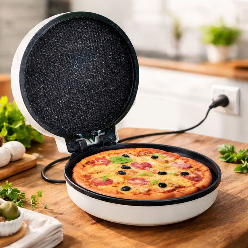 Aparat pentru preparat Pizza, 1600 W,  diametru 30 cm, alb