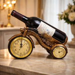 Suport Decorativ pentru Vin cu Ceas – Model Cai / Model Elefant