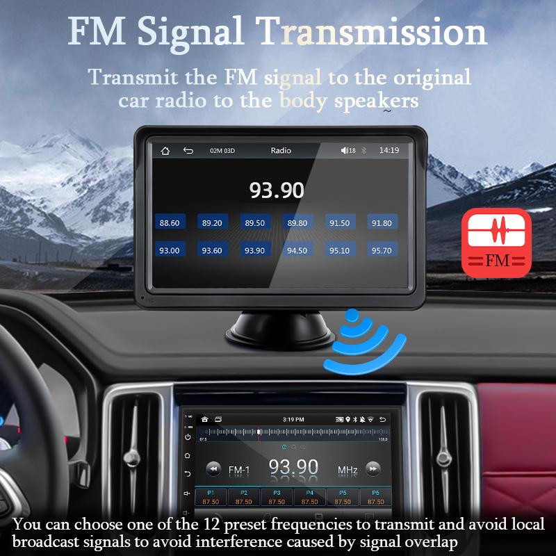 Navigatie auto cu display HD 7 inch, compatibil Carplay si Android Auto, B5300