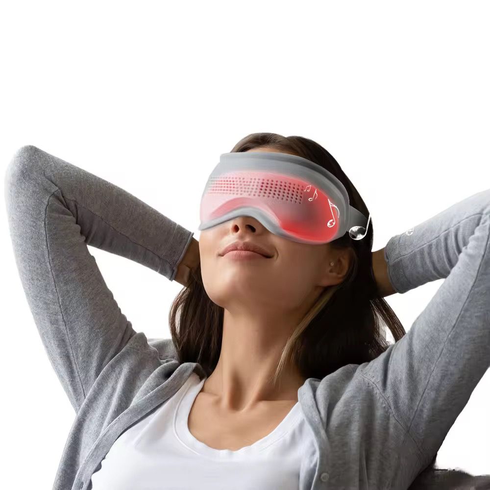 Masca inteligenta pentru ochi, cu compresa calda, EMS, microcurent si Bluetooth, reincarcabila