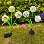 Set 2 x lampa solara LED tip papadie pentru gradina iluminare decorativa multicolor