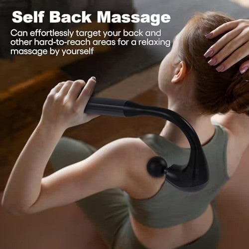 Aparat de masaj profesional cu brat flexibil in forma de U – 9 Moduri, 4 Capete, Reincarcabil, Pentru Muschi si Relaxare
